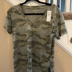 American Eagle size small camouflage t-shirt